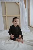 The Seniman Babies Baju Melayu Jumpsuit - Black