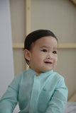 The Seniman Babies Baju Melayu Jumpsuit - Tiffany Blue