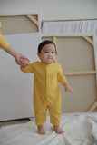 The Seniman Babies Baju Melayu Jumpsuit - Mustard