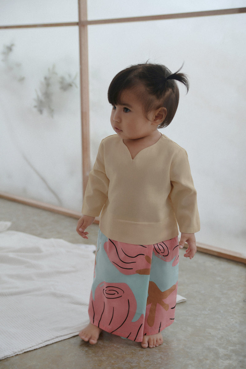 The Seniman Babies Kurung - Khaki