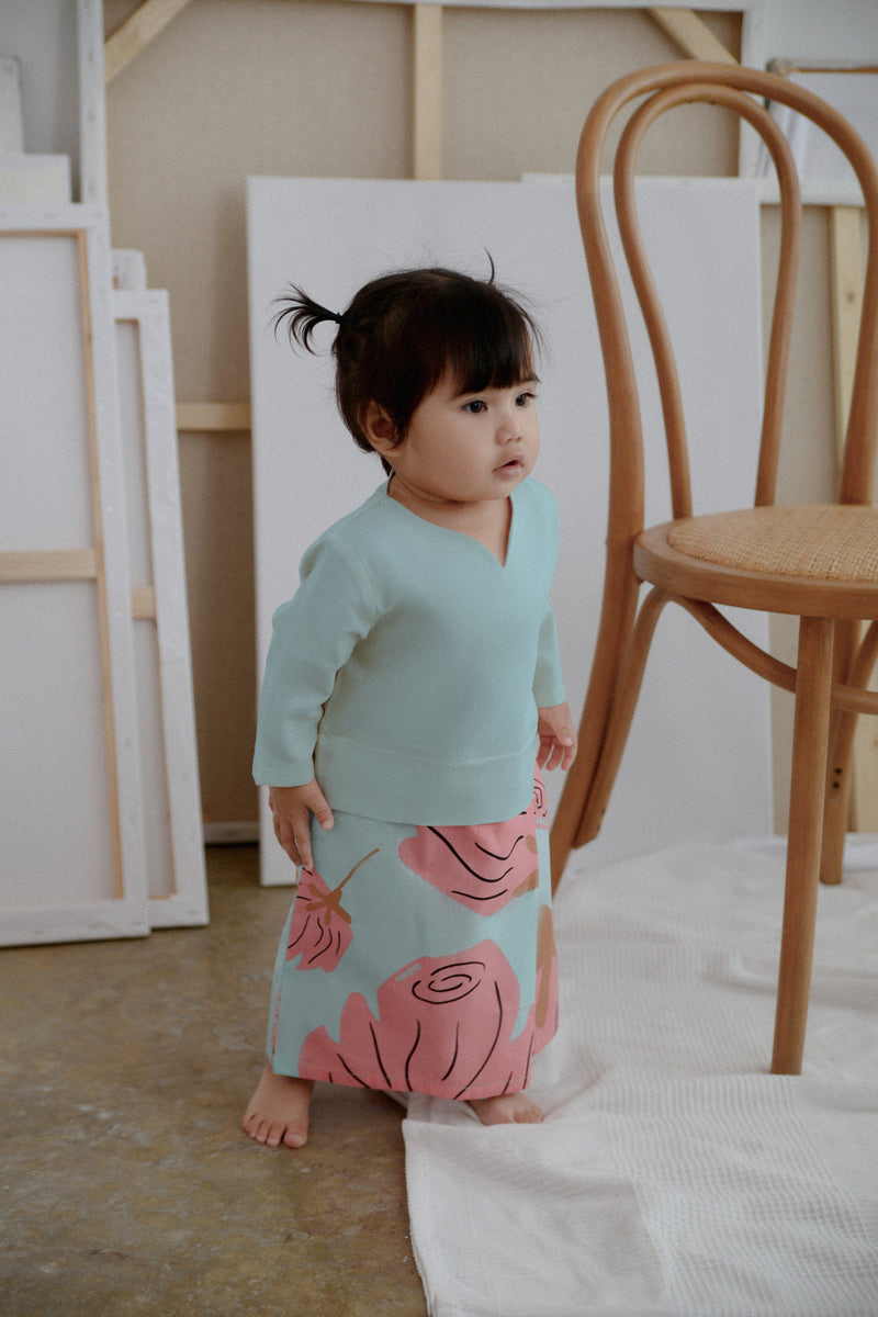 The Seniman Babies Kurung - Tiffany Blue
