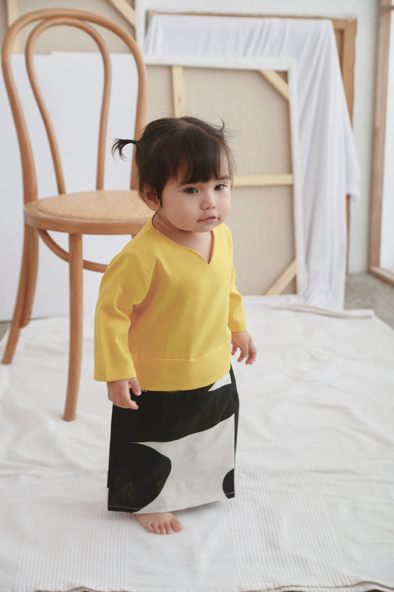 The Seniman Babies Kurung - Mustard