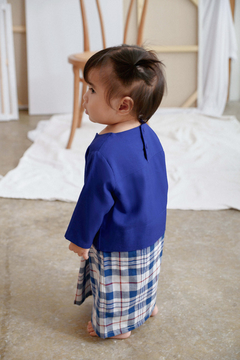 The Seniman Babies Kurung - Classic Blue