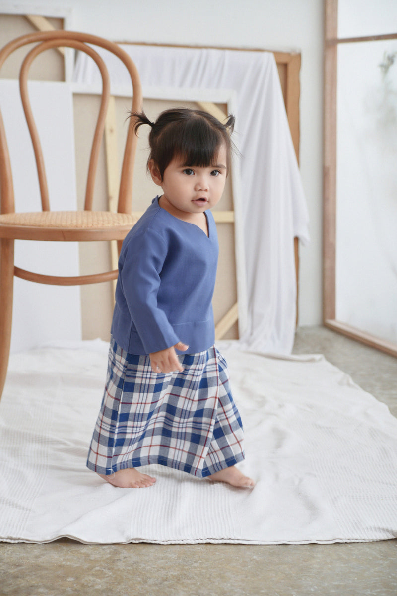 The Seniman Babies Kurung - Steel Blue