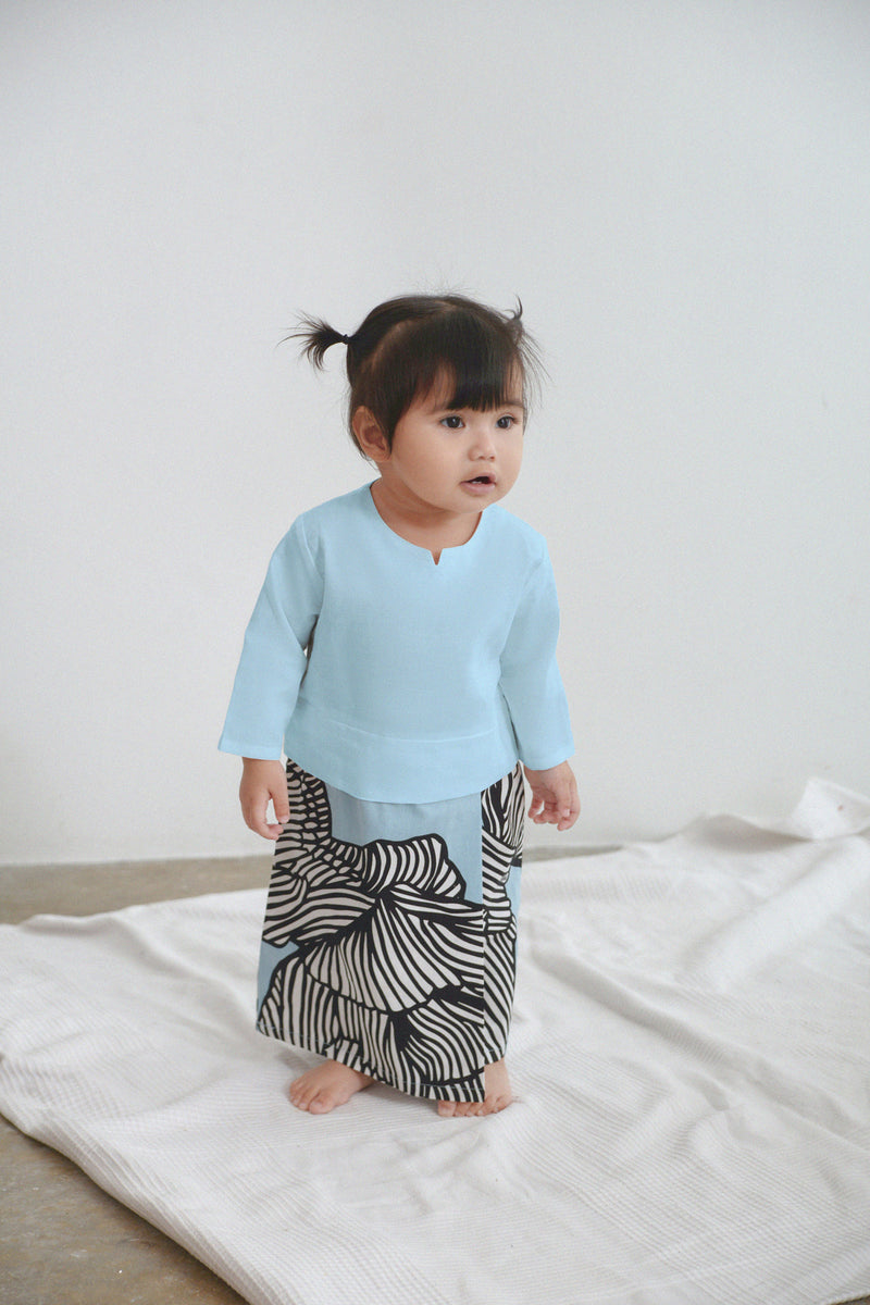 The Kita Menang Babies Kurung - Light Blue