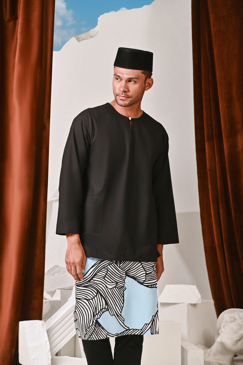 The Kita Menang Men Kurta - Black