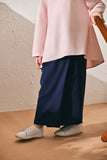 The Rasa Damai Folded Skirt - Navy Blue