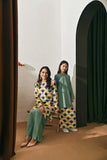 The Rasa Damai Women Folded Skirt - Vegan Green