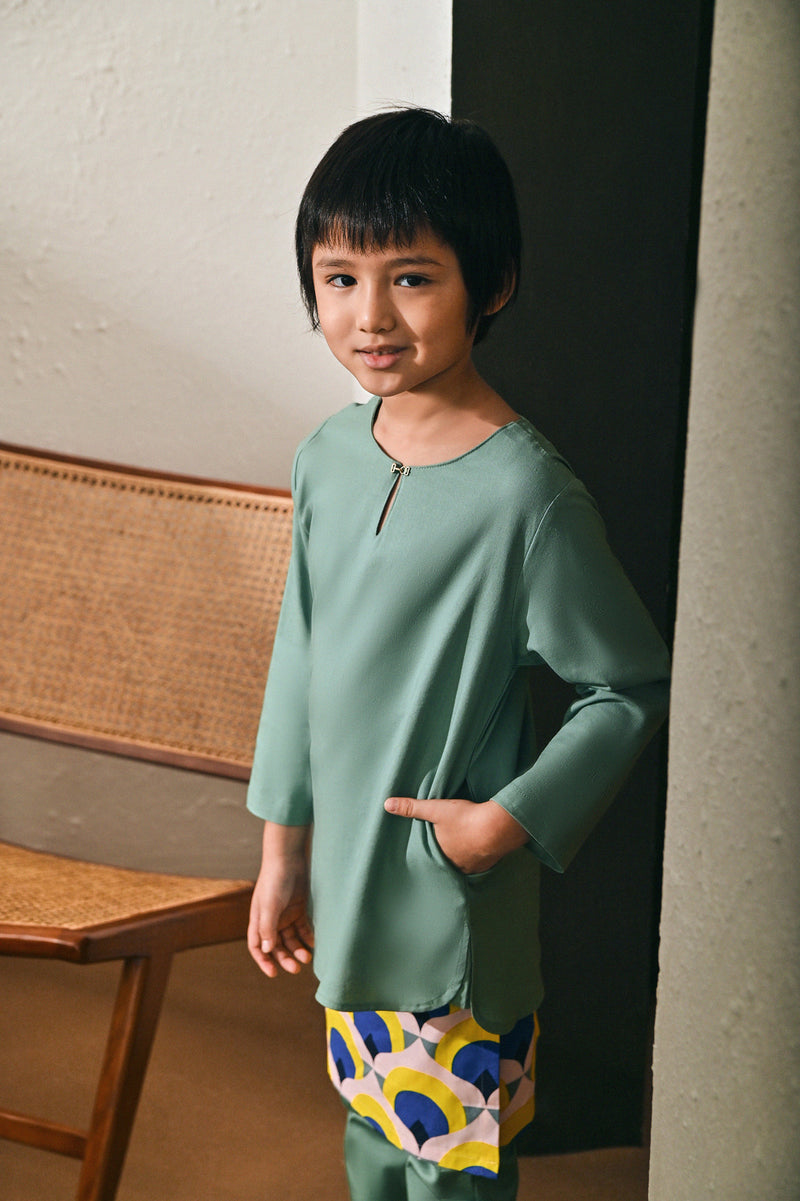 Vegan Green Kurta for Boy