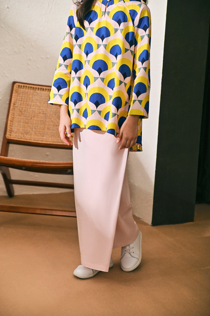 Folded skirt in Pink