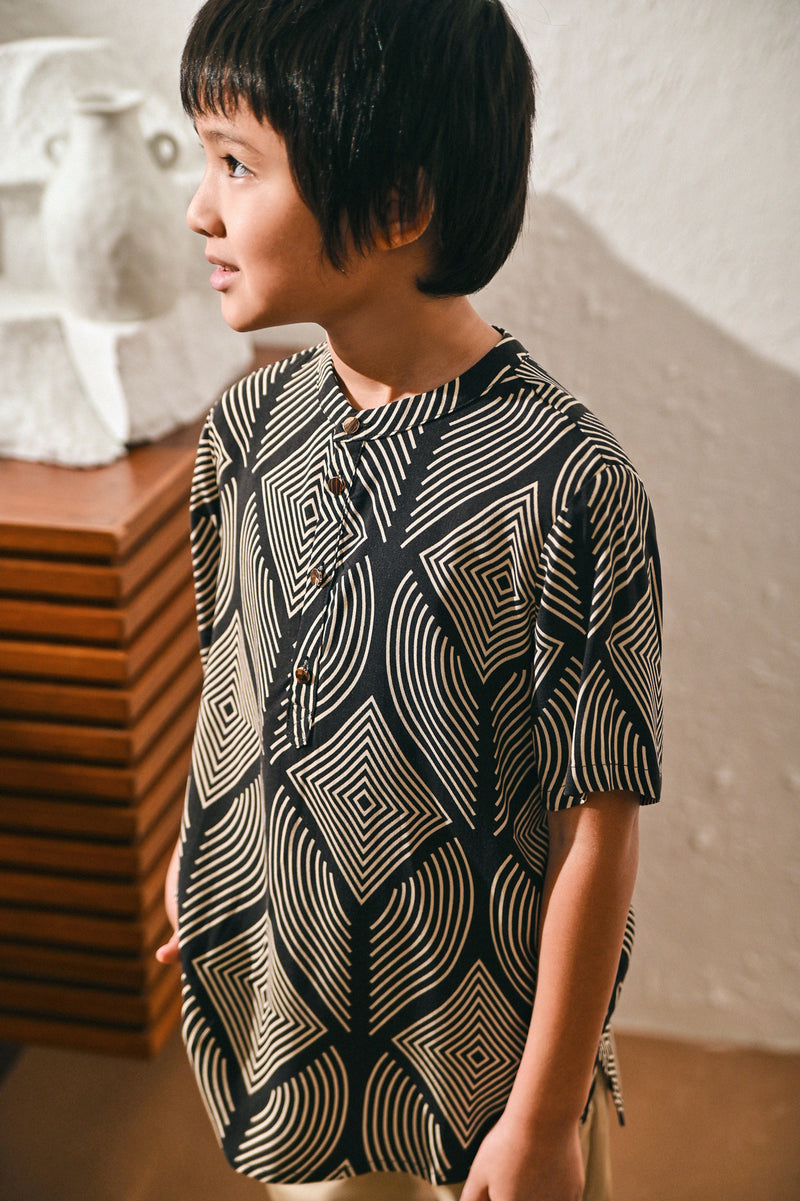 The Rasa Damai Nehru Shirt - Daun