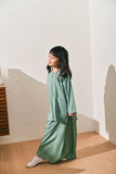The Rasa Damai Folded Skirt - Vegan Green