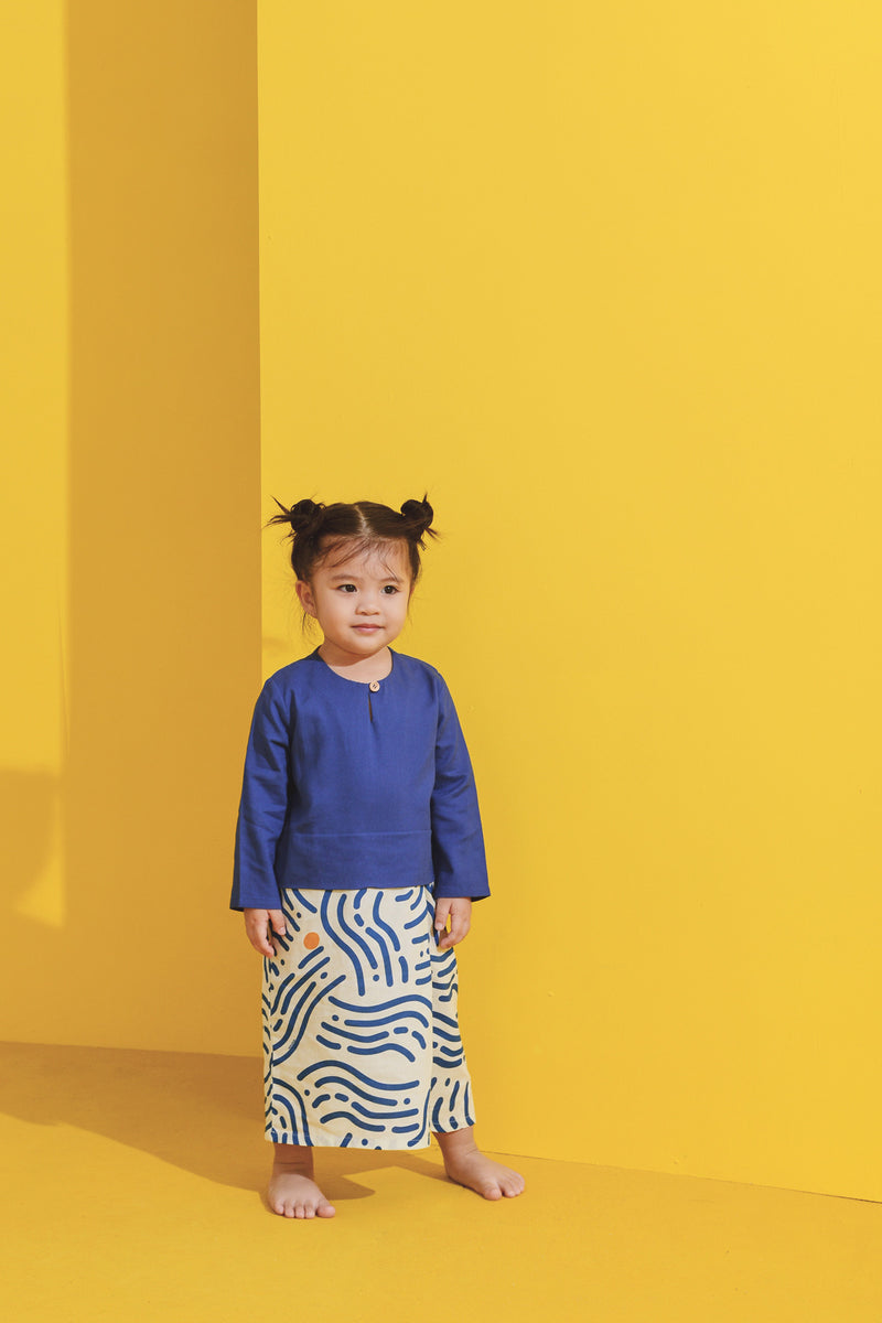 Classic Blue blouse for babies