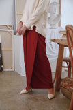 The Seniman Women Scallop Skirt - Maroon