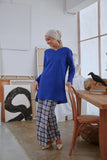 The Seniman Women Sulam Kurung Blouse - Classic Blue
