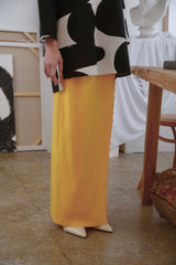 The Seniman Women Scallop Skirt - Mustard