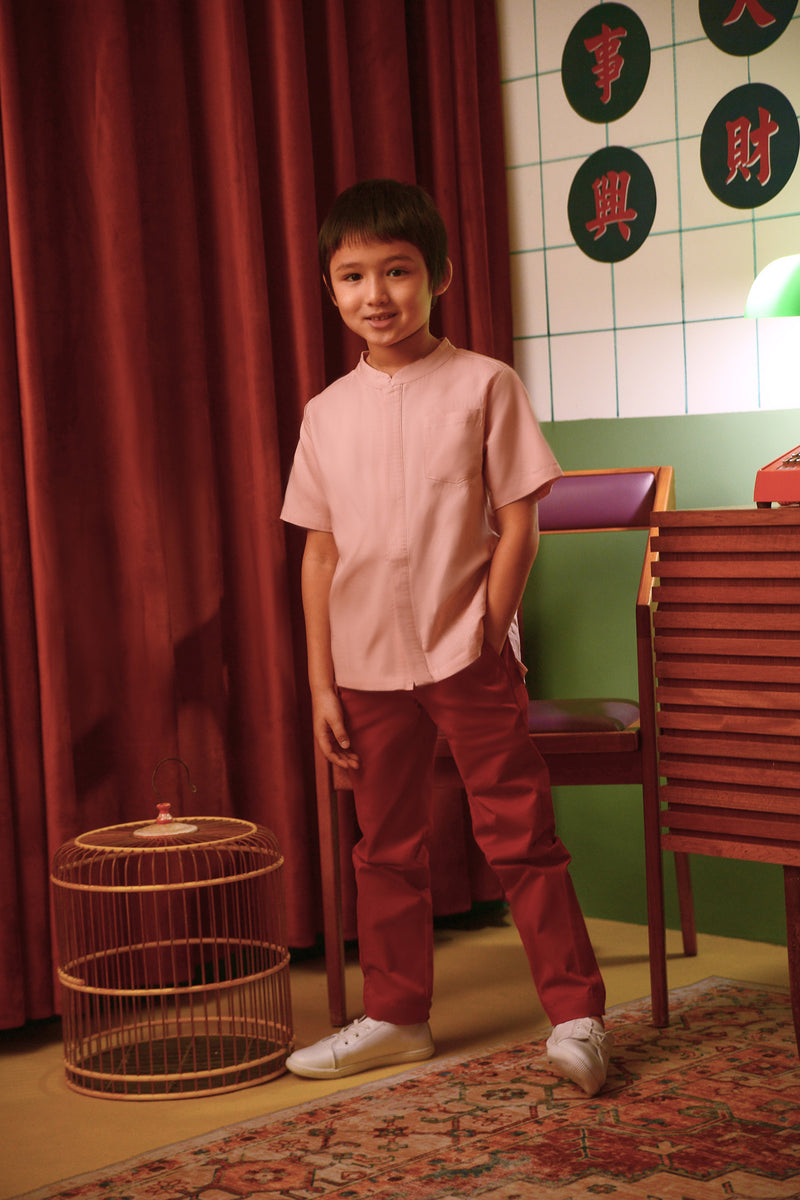 The Good Times Oriental Shirt - Salmon