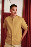 The Good Times Men Oriental Shirt - Mustard