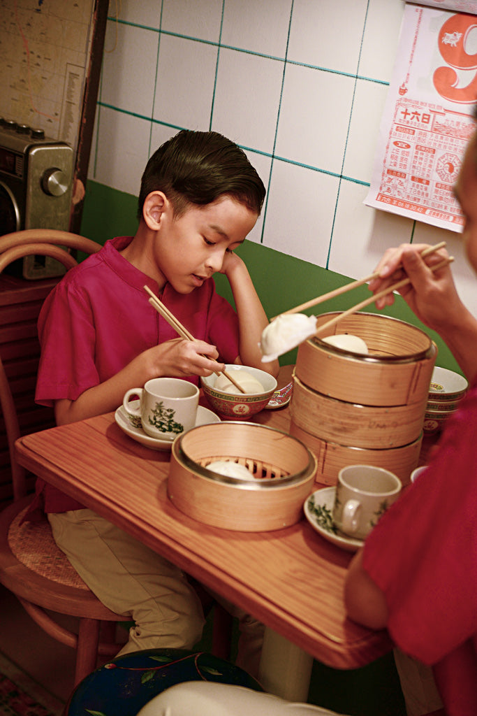 The Good Times Oriental Shirt - Fuchsia