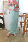 The Seniman Women Scallop Skirt - Tiffany Blue