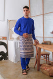The Seniman Men Baju Melayu Top - Classic Blue