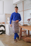 The Seniman Men Baju Melayu Top - Classic Blue