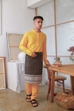 The Seniman Men Baju Melayu Top - Mustard