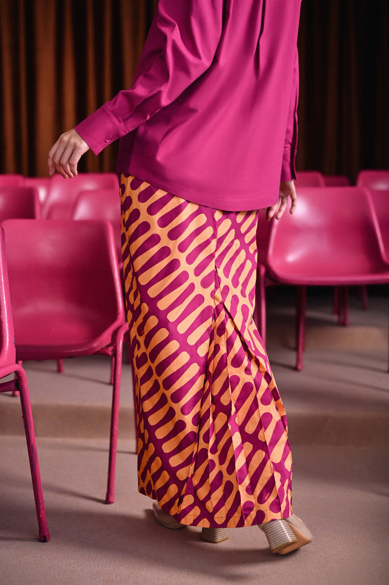 kain kipas cotton bercorak dewasa perempuan 