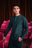 The Dulu Kita Men Baju Melayu - Emerald Green