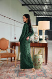 The Glow Women Petals Kebaya Set - Emerald Green Jacquard