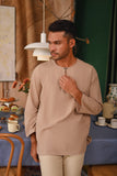 The Tanah Men Kurta - Vanilla Stripe