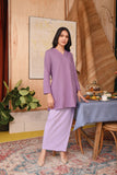 The Tanah Women Folded Skirt - Lavender Stripe