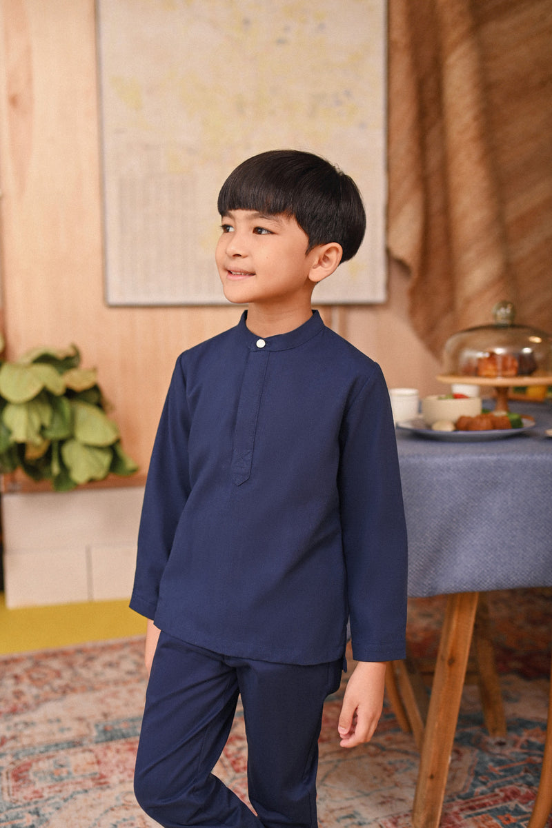 The Tanah Baju Melayu - Navy Blue