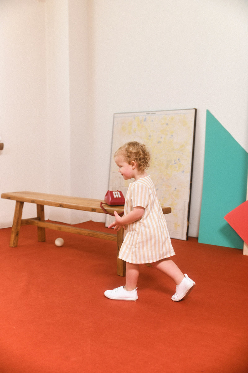 kids stripe dress short sleeve 