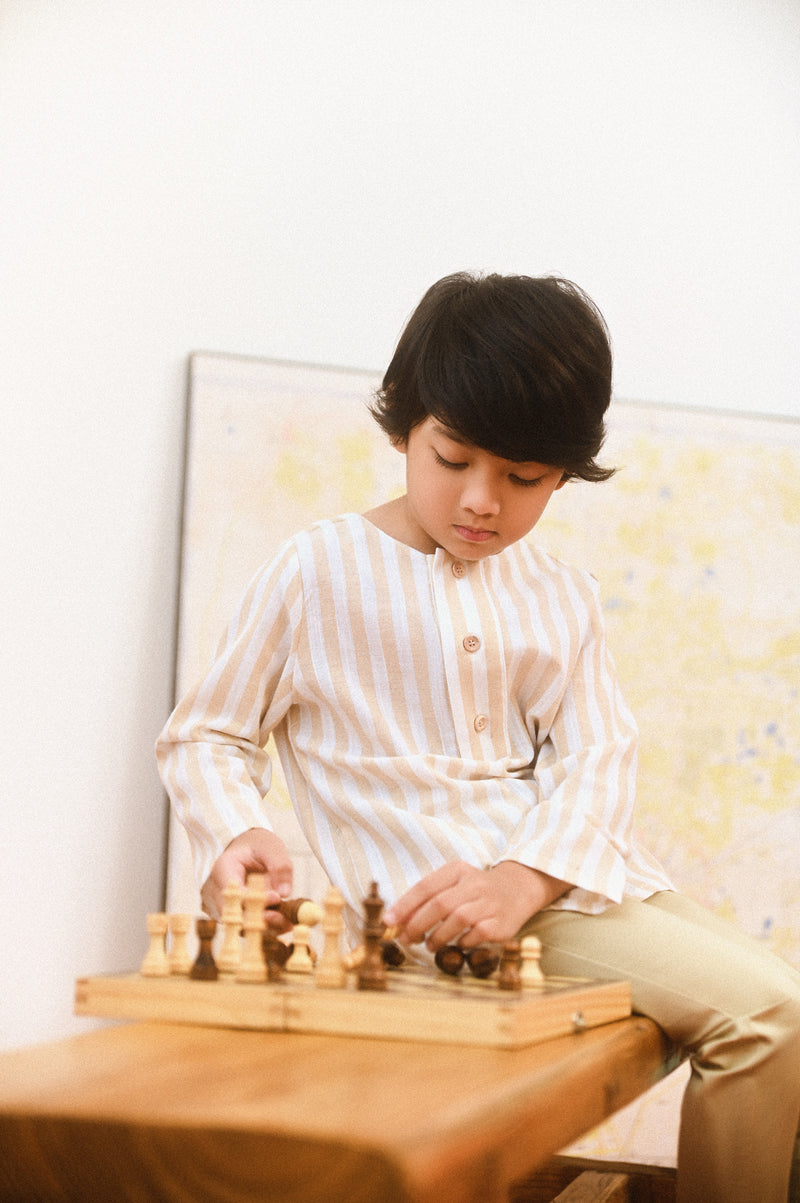 The Champions Savvy Kurta - Captain Stripe