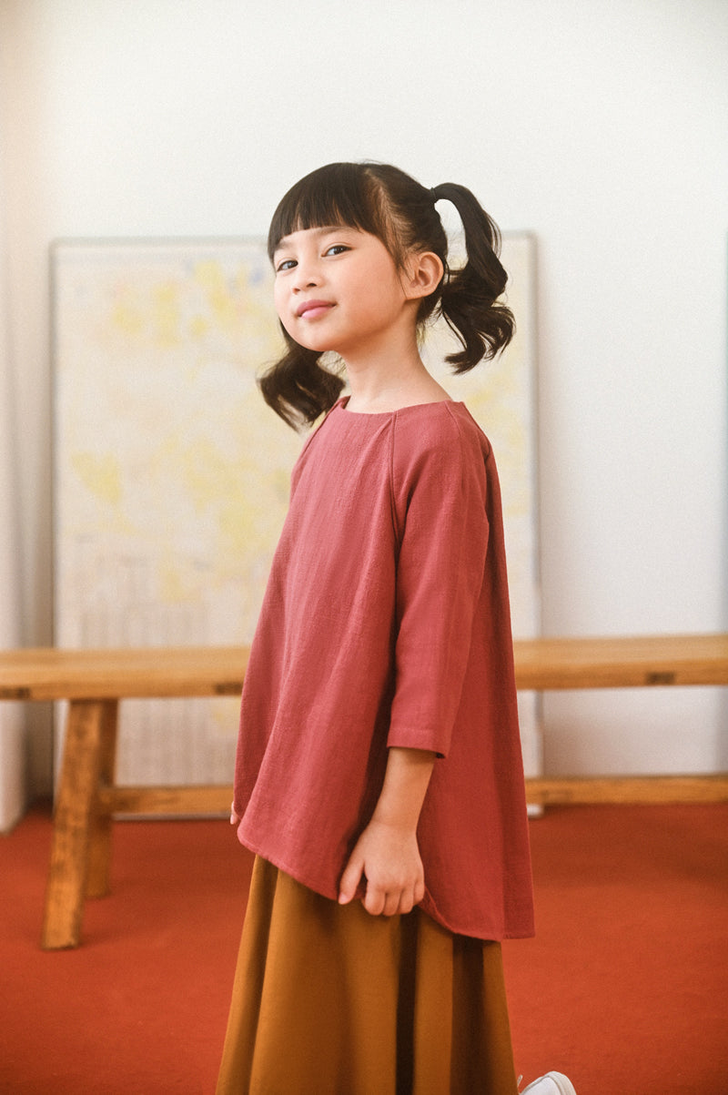 The Champions Raglan Blouse - Brown