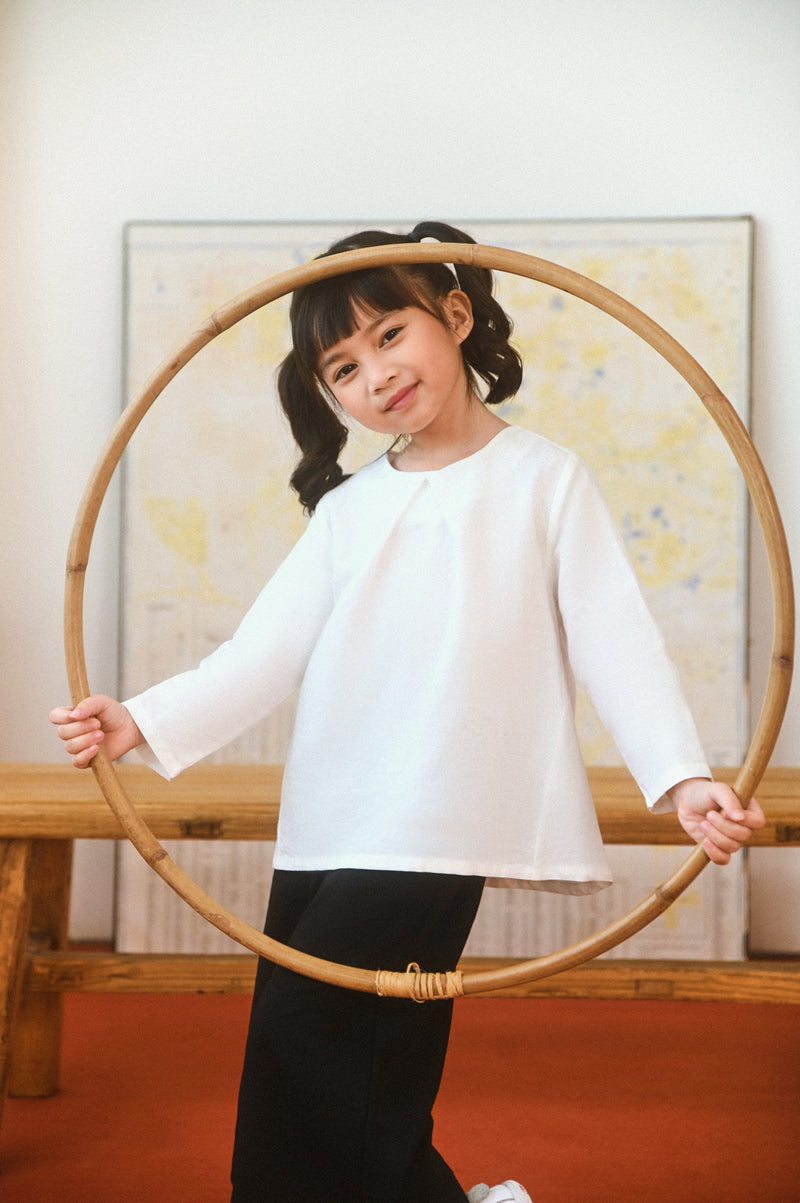 The Champions Pleat Blouse - White