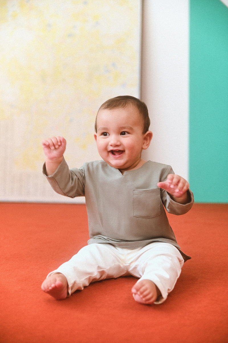 The Champions Babies Savvy Kurta - Dark Grey