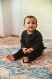 The Dulu Kita Babies Kurta - Kita Black Checked