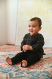 The Dulu Kita Babies Kurta - Kita Black Checked