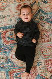 The Dulu Kita Babies Kurta - Kita Black Checked