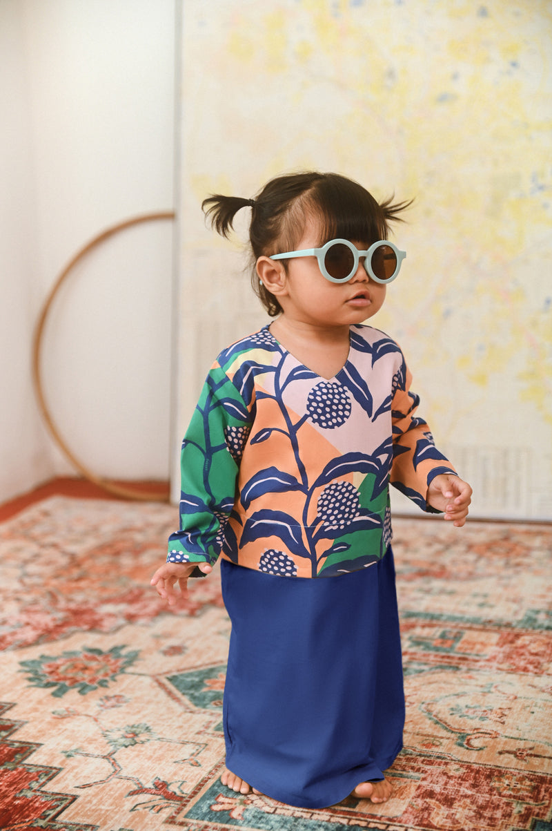 The Dulu Kita Babies Kurung - Steel Blue
