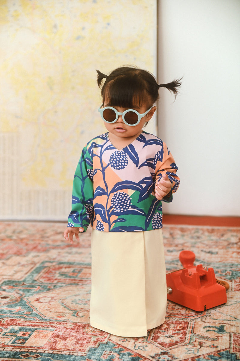The Dulu Kita Babies Kurung - Cream