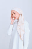 The Glow Women Scallop Shawl - Beige Jacquard