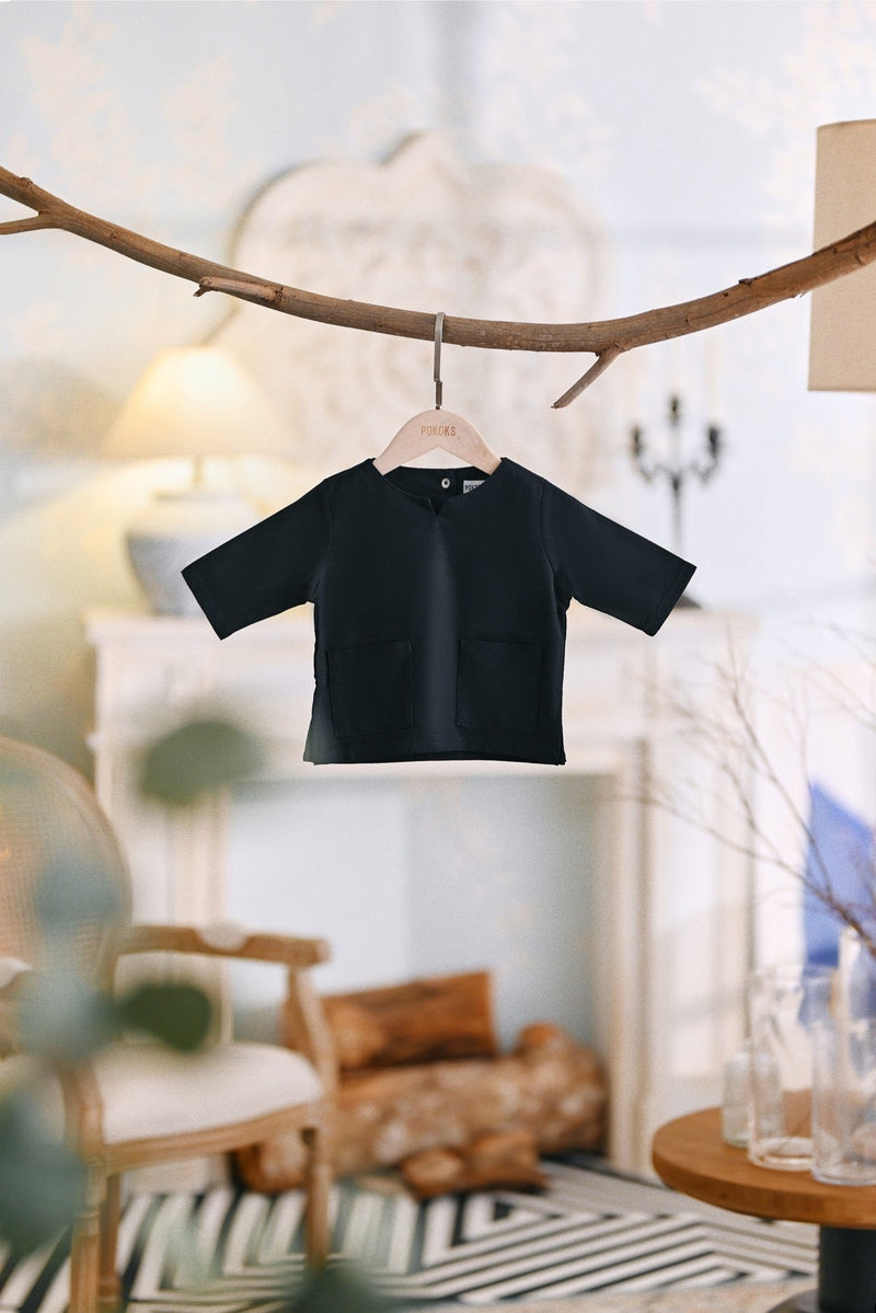 The Caya Babies Kurta - Black