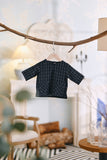 The Caya Babies Kurta - Good Black Checked