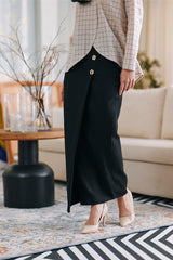 The Caya Women Bintang Folded Skirt - Black
