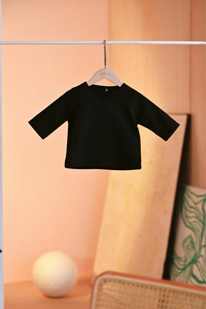 The Maraton Babies Kurta - Black