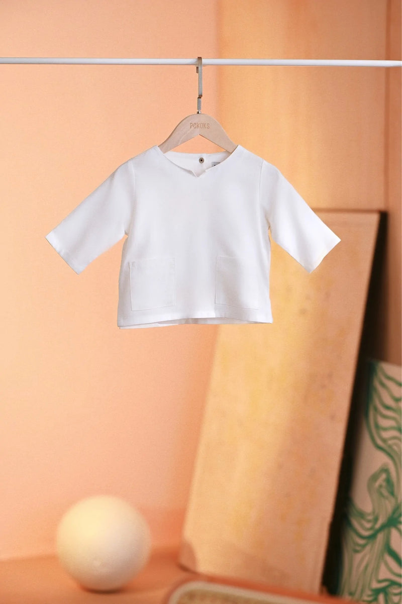 The Maraton Babies Kurta - White