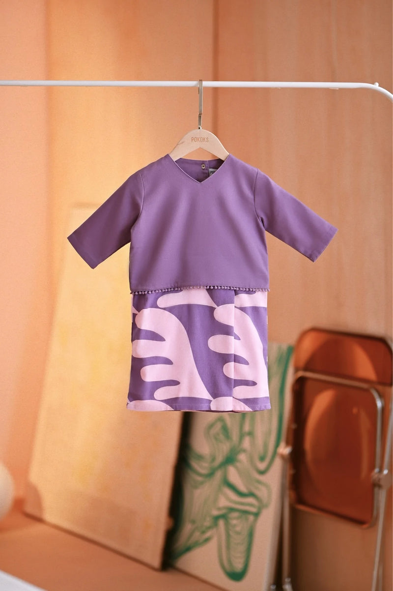 The Maraton Babies Kurung - Purple